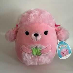 Kellytoy Squishmallow 8" Chloe the Pink Poodle Back to School Squad 2021 Plush